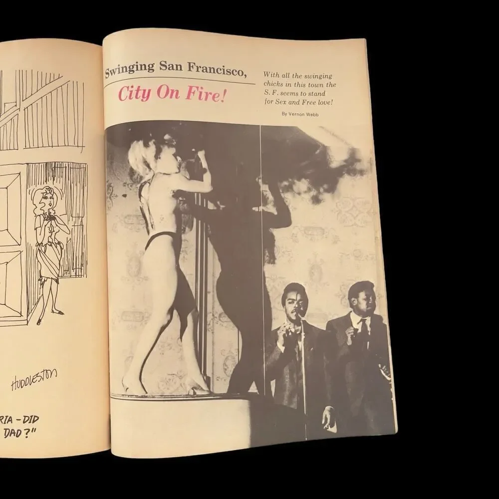 May 1967 Cavalcade Magazine Mamie Van Doren Stephanie Powers Vintage Pinups Nude
